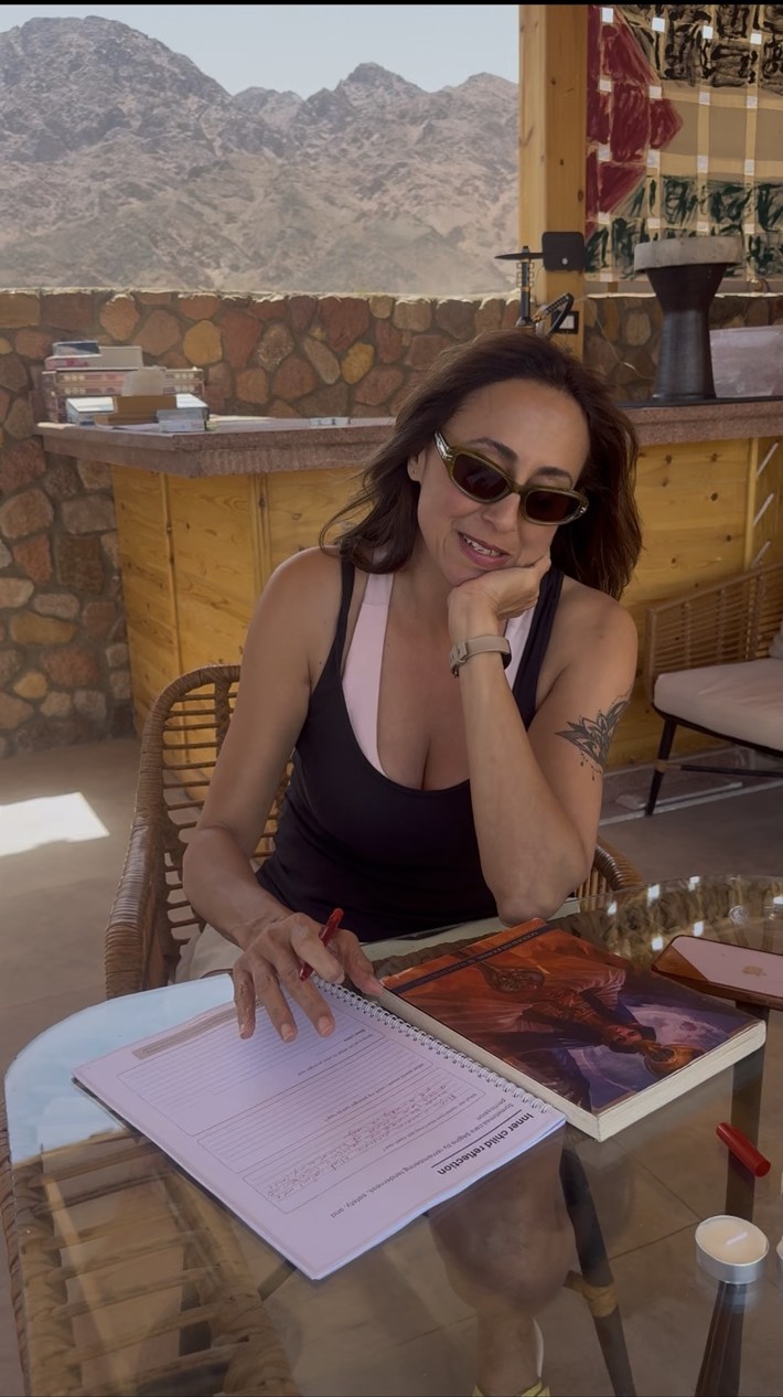 A moment to journal at an UNLEASH retreat