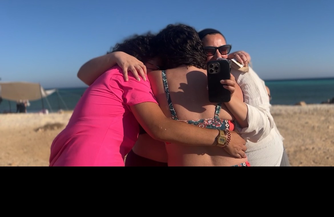 Holding each other close at an UNLEASH retreat