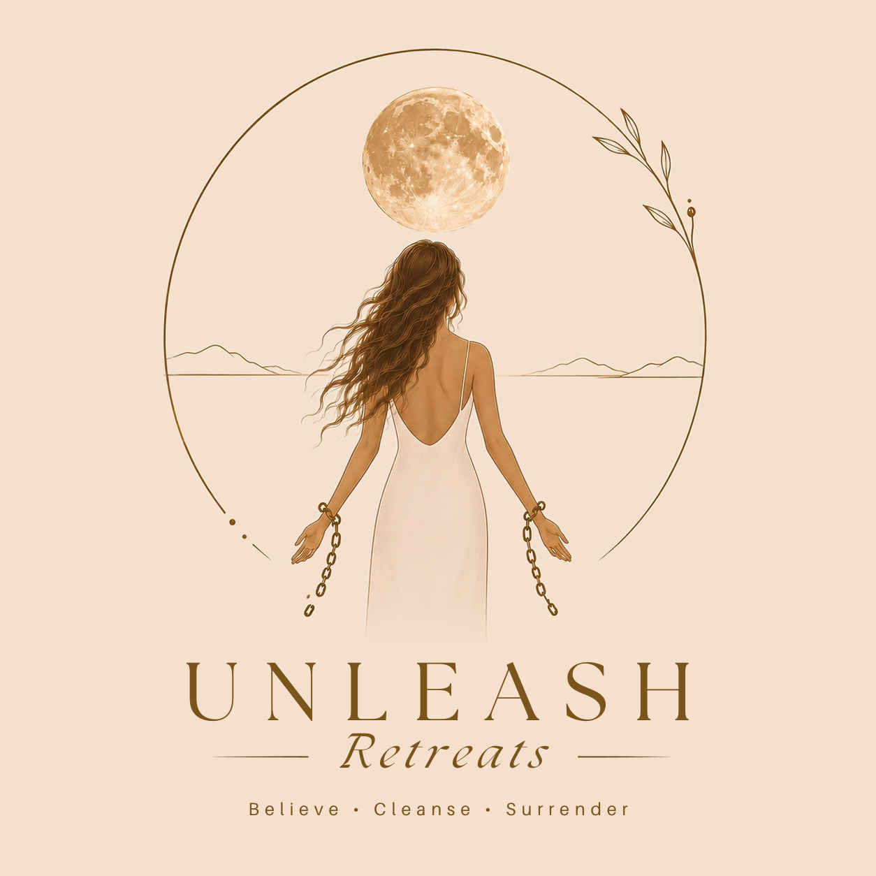 UNLEASH Retreats full illustrated logo